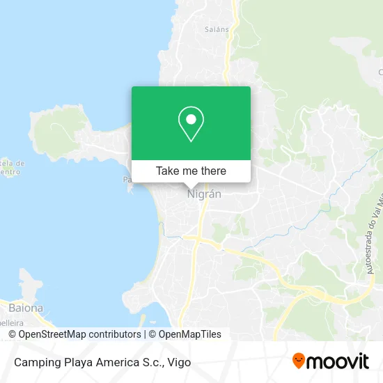 Camping Playa America S.c. map