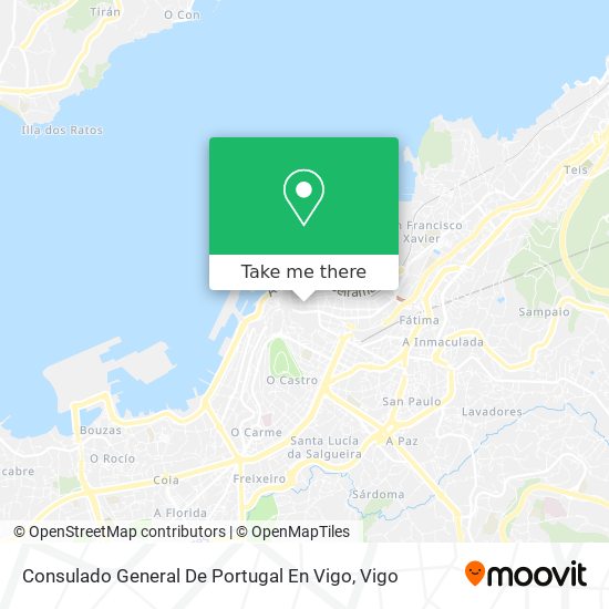 mapa Consulado General De Portugal En Vigo