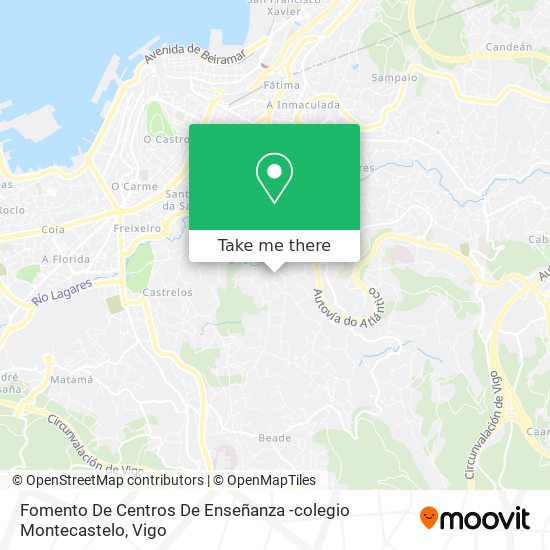 Fomento De Centros De Enseñanza -colegio Montecastelo map