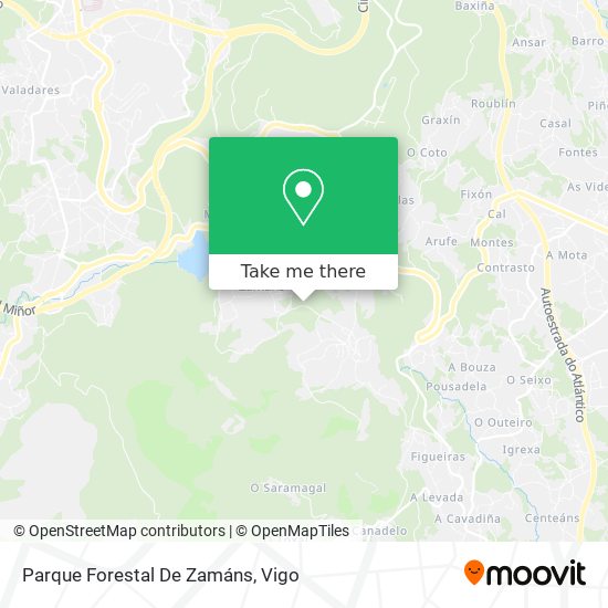 Parque Forestal De Zamáns map