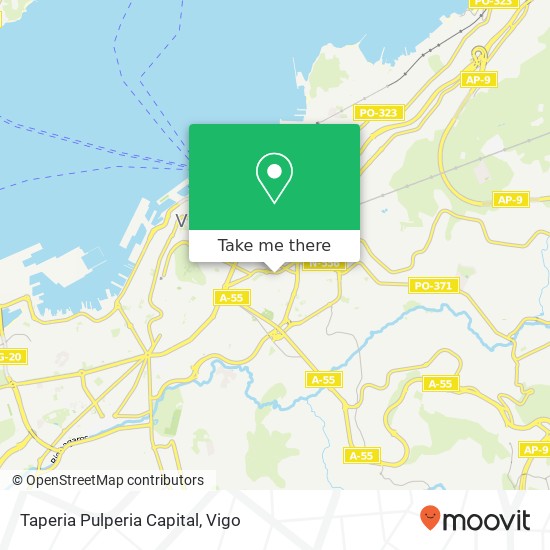 mapa Taperia Pulperia Capital, Rúa Couto Piñeiro, 4 36204 Casablanca Vigo