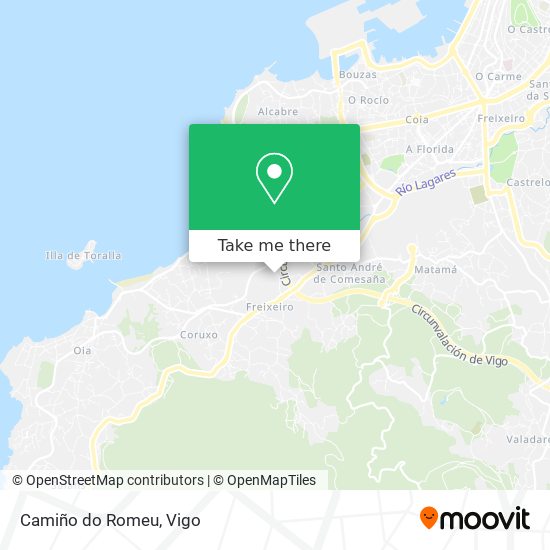 Camiño do Romeu map