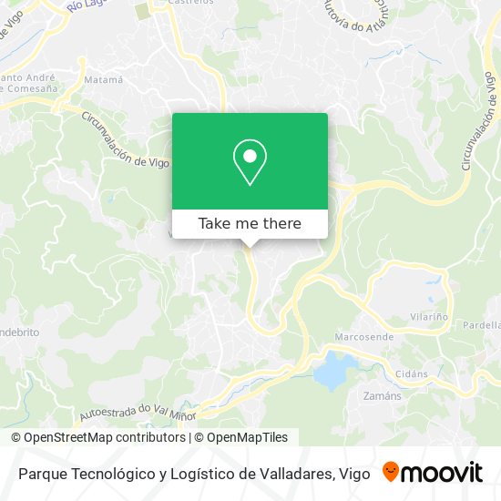 Parque Tecnológico y Logístico de Valladares map