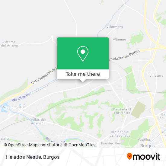 Helados Nestle map