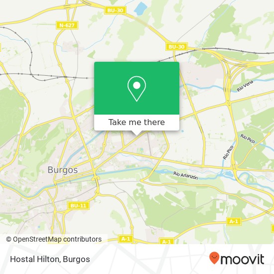 Hostal Hilton map
