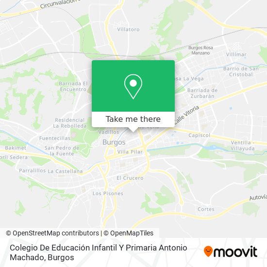 mapa Colegio De Educación Infantil Y Primaria Antonio Machado