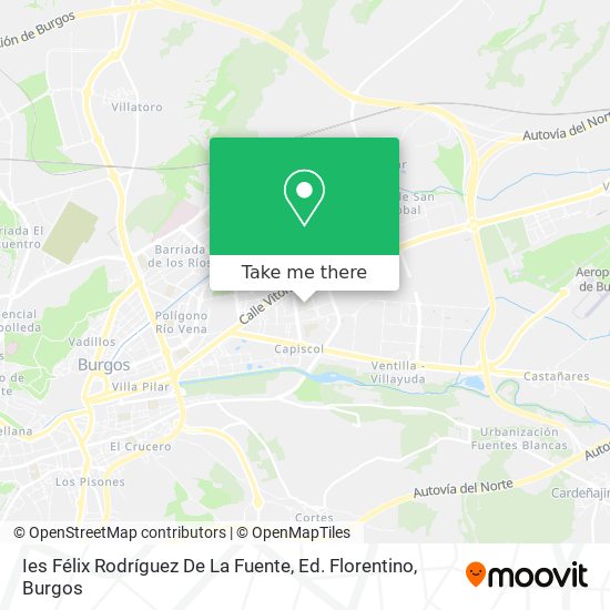 mapa Ies Félix Rodríguez De La Fuente, Ed. Florentino