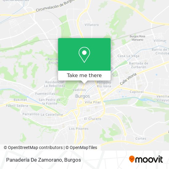Panadería De Zamorano map