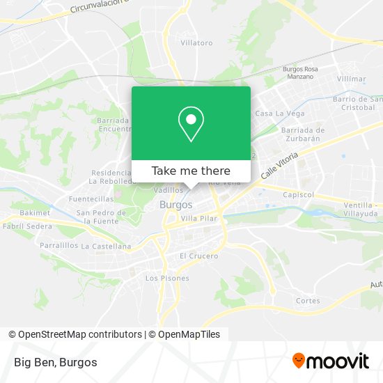 mapa Big Ben