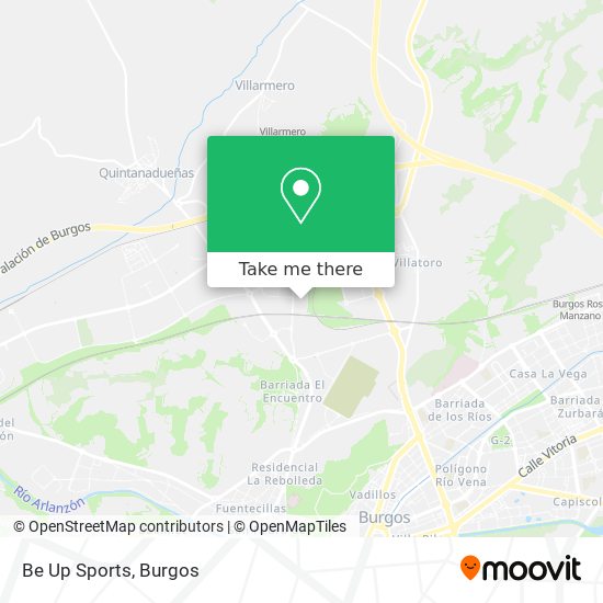 Be Up Sports map
