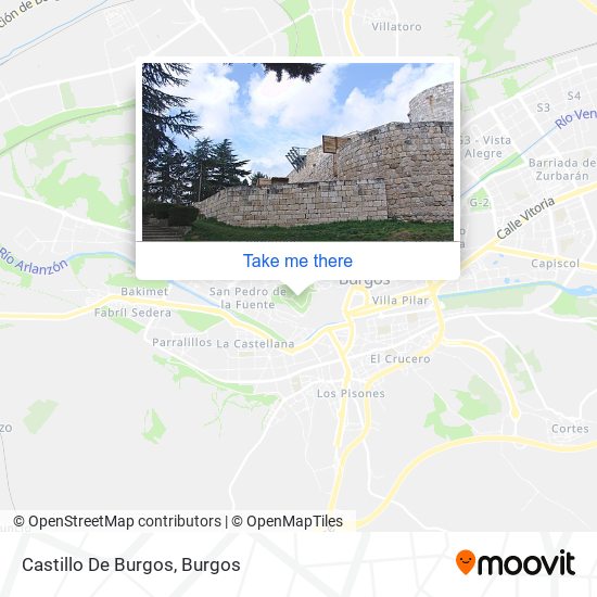 Castillo De Burgos map