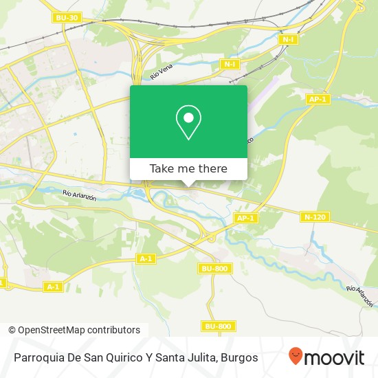 mapa Parroquia De San Quirico Y Santa Julita