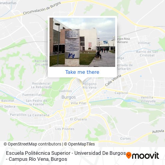 Escuela Politécnica Superior - Universidad De Burgos - Campus Río Vena map