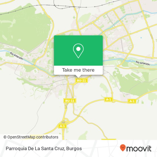 mapa Parroquia De La Santa Cruz