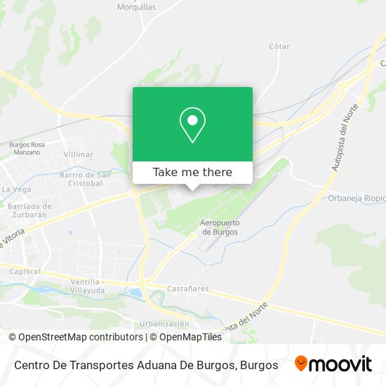 mapa Centro De Transportes Aduana De Burgos