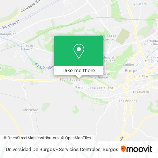 Universidad De Burgos - Servicios Centrales map