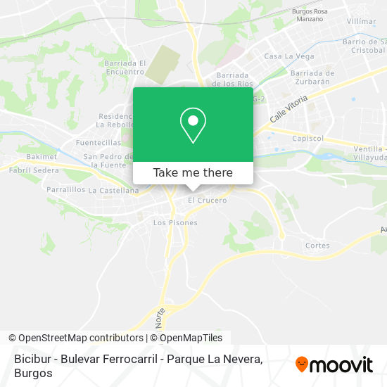 Bicibur - Bulevar Ferrocarril - Parque La Nevera map