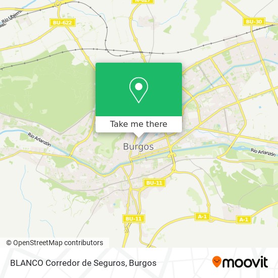 BLANCO Corredor de Seguros map