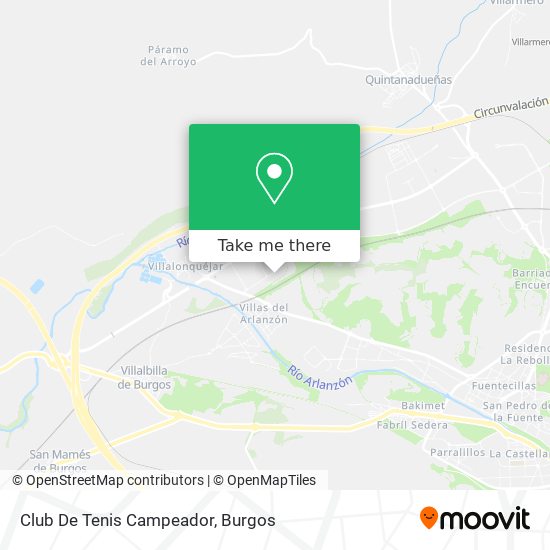 mapa Club De Tenis Campeador