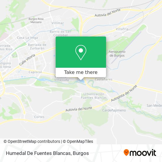 Humedal De Fuentes Blancas map