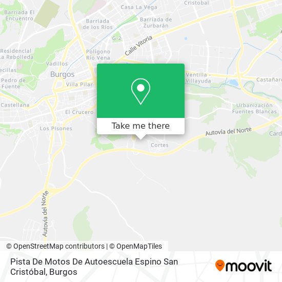 mapa Pista De Motos De Autoescuela Espino San Cristóbal