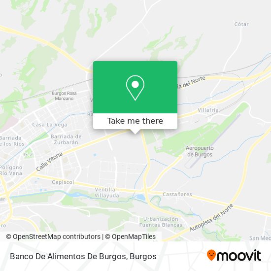 Banco De Alimentos De Burgos map