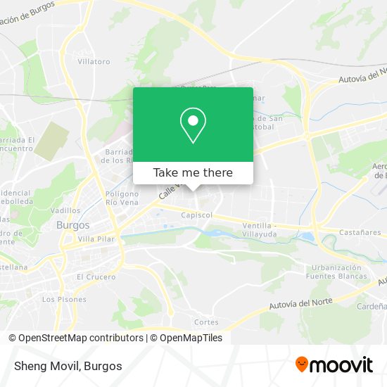 mapa Sheng Movil