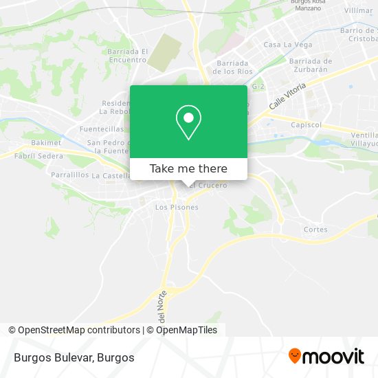 Burgos Bulevar map