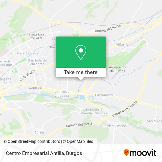 Centro Empresarial Antilla map