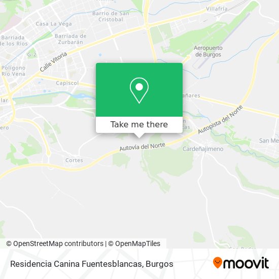 mapa Residencia Canina Fuentesblancas