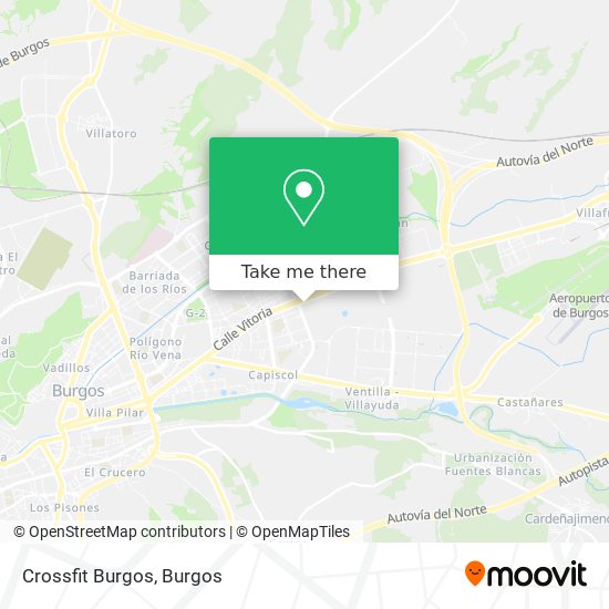 Crossfit Burgos map