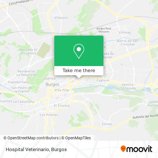 Hospital Veterinario map