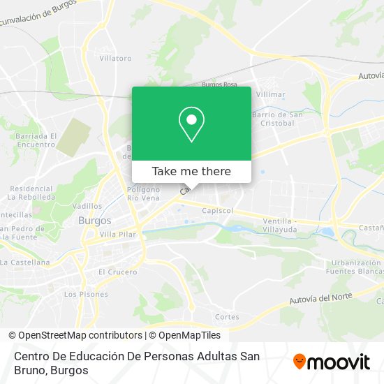 mapa Centro De Educación De Personas Adultas San Bruno