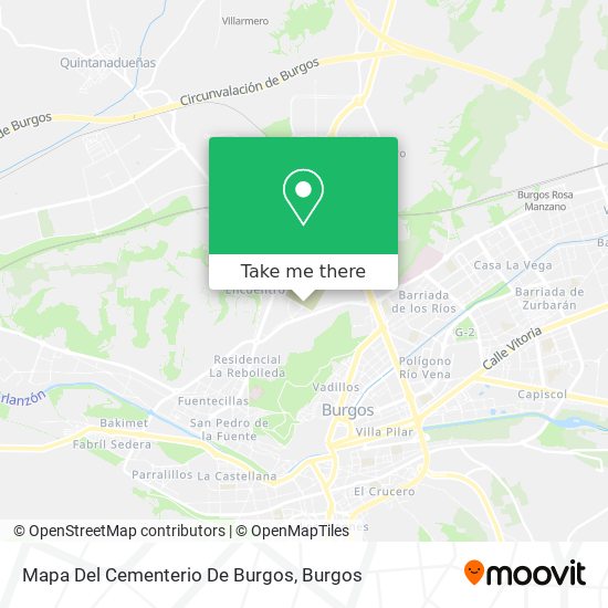 Mapa Del Cementerio De Burgos map