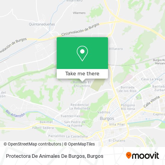 Protectora De Animales De Burgos map