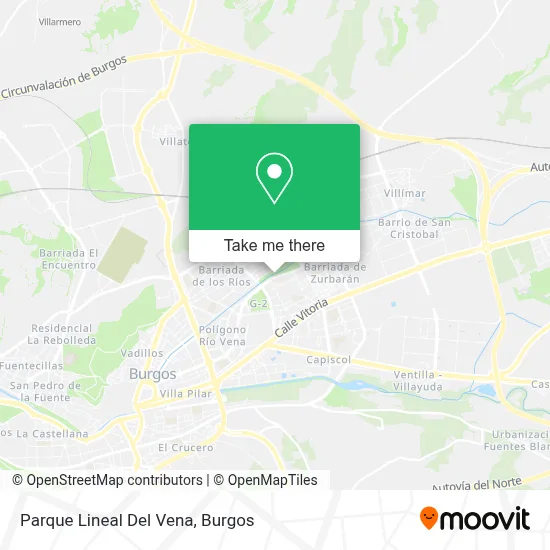 Parque Lineal Del Vena map