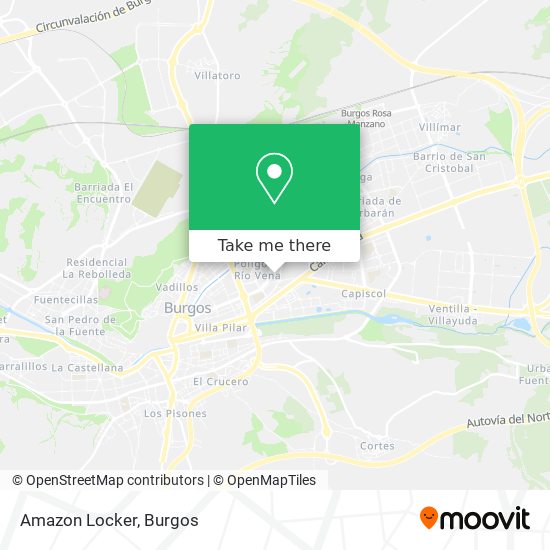 mapa Amazon Locker