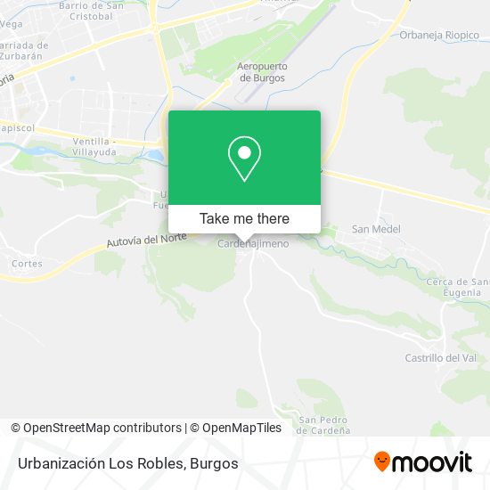 Urbanización Los Robles map