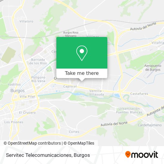 mapa Servitec Telecomunicaciones