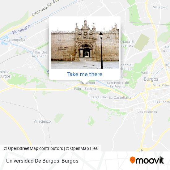 Universidad De Burgos map