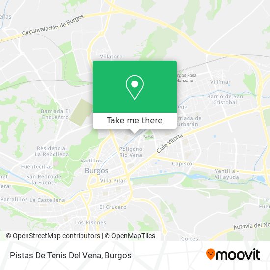 Pistas De Tenis Del Vena map