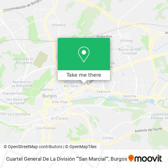 Cuartel General De La División ""San Marcial"" map