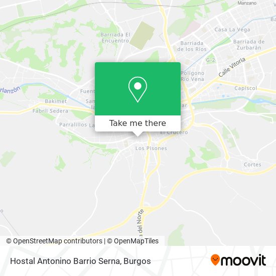 Hostal Antonino Barrio Serna map