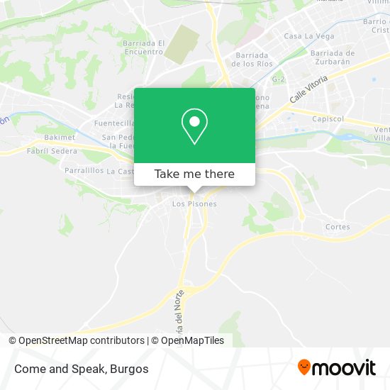 Come and Speak map