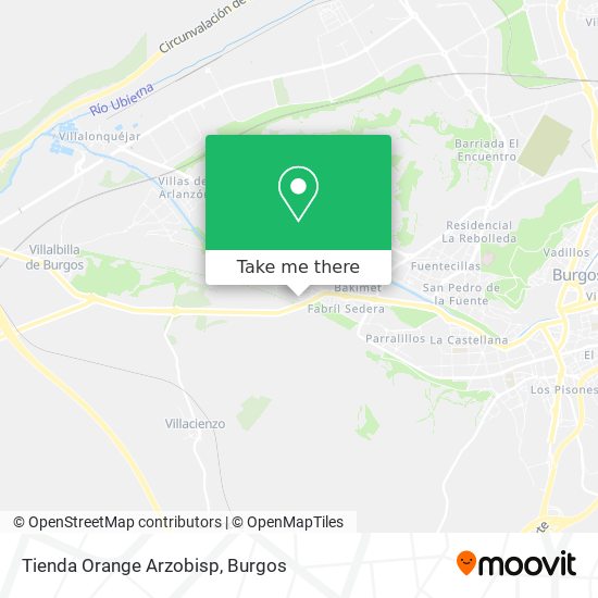 Tienda Orange Arzobisp map