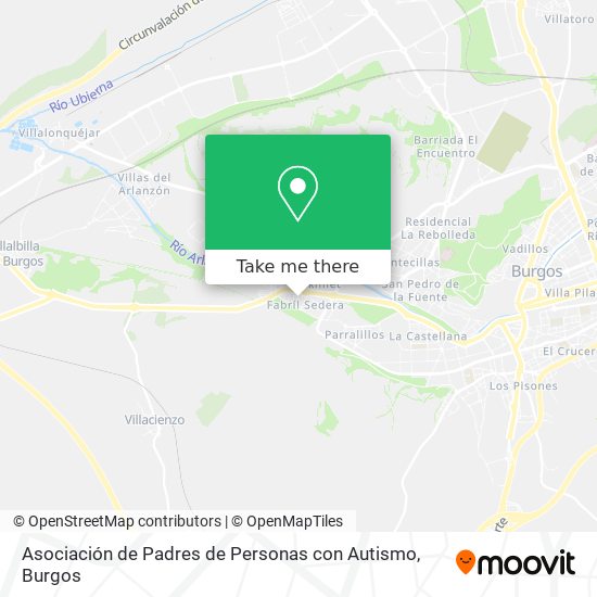 Asociación de Padres de Personas con Autismo map