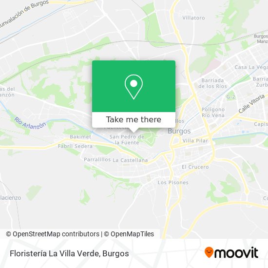 mapa Floristería La Villa Verde