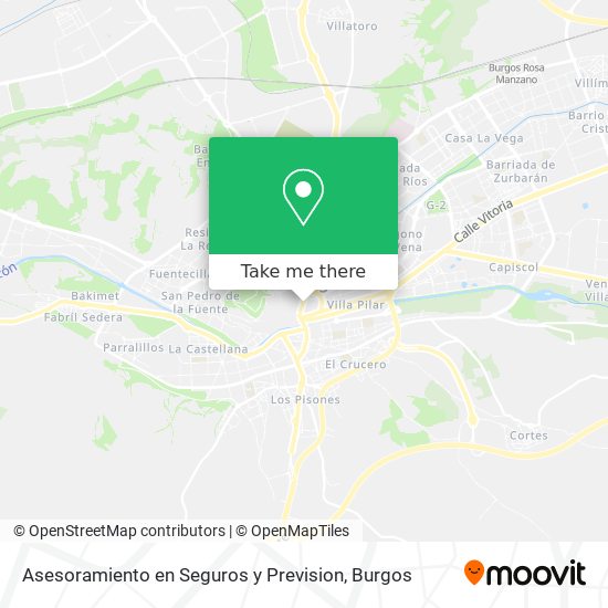 Asesoramiento en Seguros y Prevision map