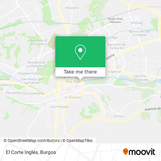 mapa El Corte Inglés