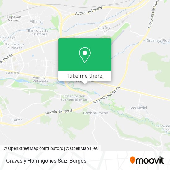 Gravas y Hormigones Saiz map